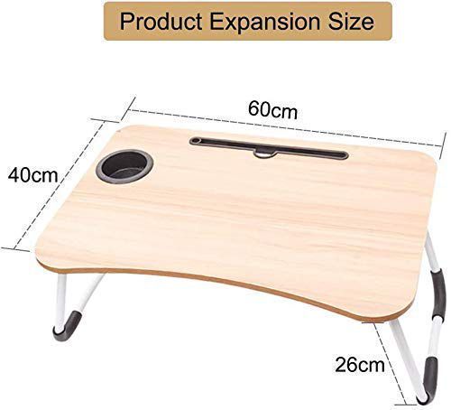 Premium Foldable Laptop Table – 3 Colors | Cup Holder & Phone Slot