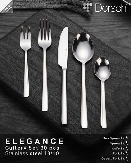 Dorsch Elegance Cutlery Set - 30Pcs
