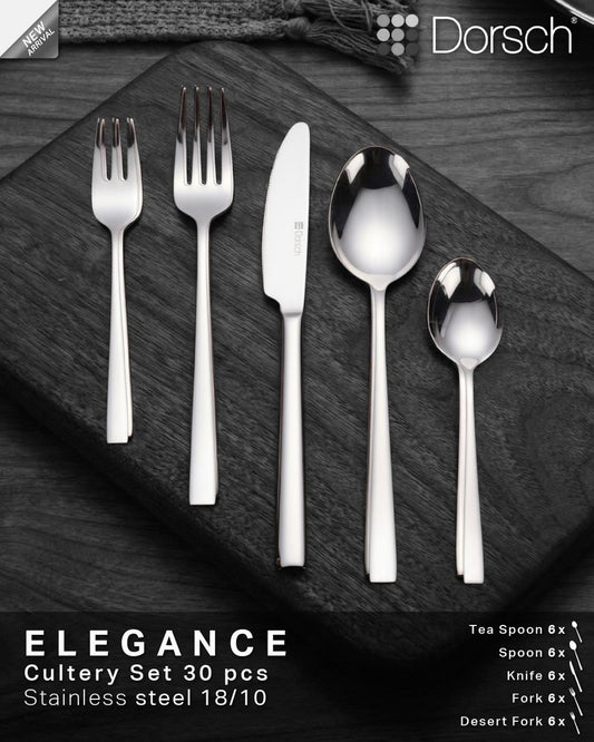 Dorsch Elegance Cutlery Set - 30Pcs