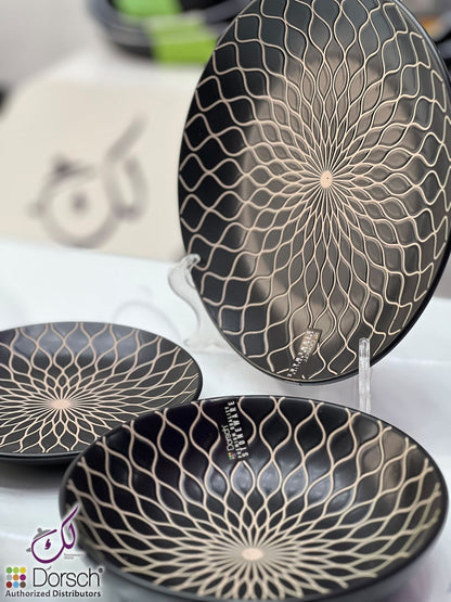 Dorsch Noir Dinner Set – 24 Pieces (Stoneware)