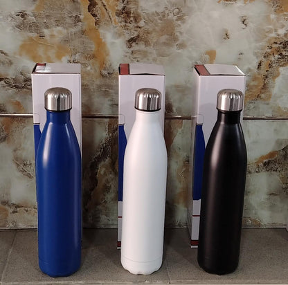 WHITE STAINLESS STEEL FLASK - 1L
