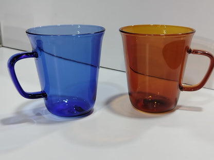 DORSCH AMBER & BLUE MUG SET – 310ML – SET OF 2