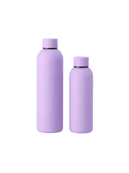 PURPLE STAINLESS STEEL FLASK SET – 750ML & 500ML