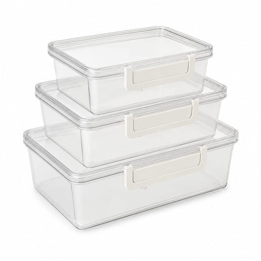 Rectangle Storage Boxes- 3Pcs