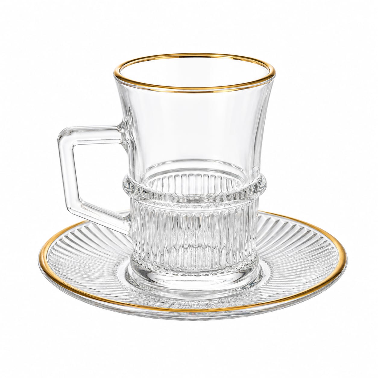 LINEA GOLD TEA GLASS SET