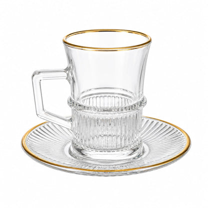 LINEA GOLD TEA GLASS SET