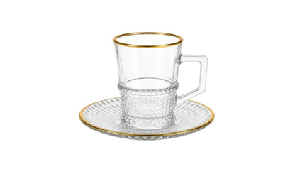 PERLA GOLD TEA GLASS SET