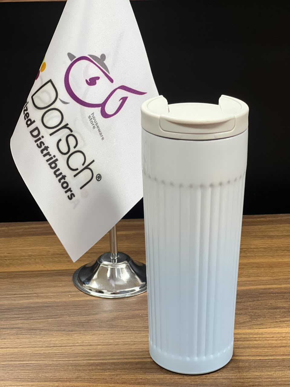 Ribbed Gradient Tall Mug – Blue | 500ml