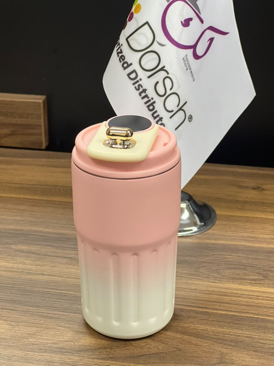 Pink Gold Cap Thermal Tumbler – 450ml