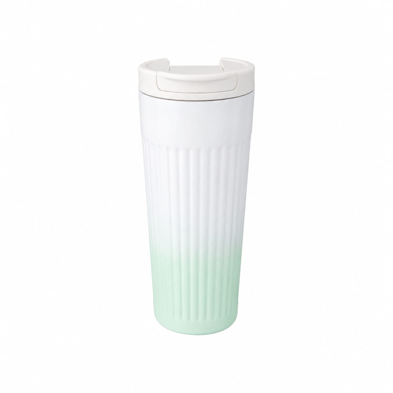 Ribbed Gradient Tall Mug – Green | 500ml