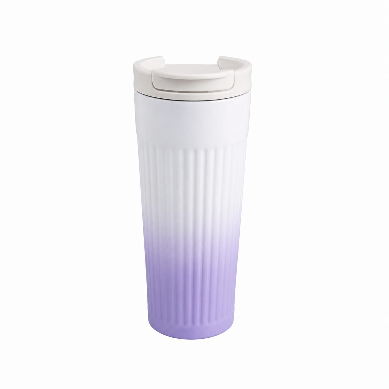Ribbed Gradient Tall Mug – Purple | 500ml