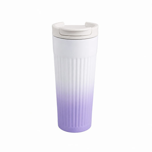Ribbed Gradient Tall Mug – Purple | 500ml