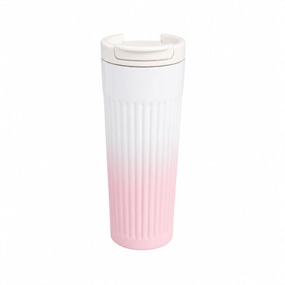 Ribbed Gradient Tall Mug – Pink | 500ml