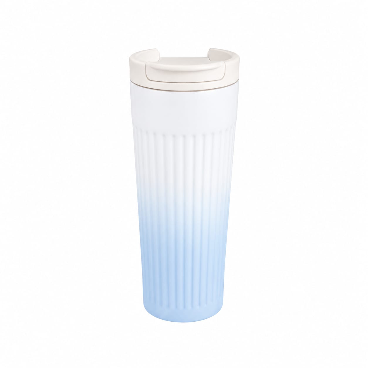 Ribbed Gradient Tall Mug – Blue | 500ml