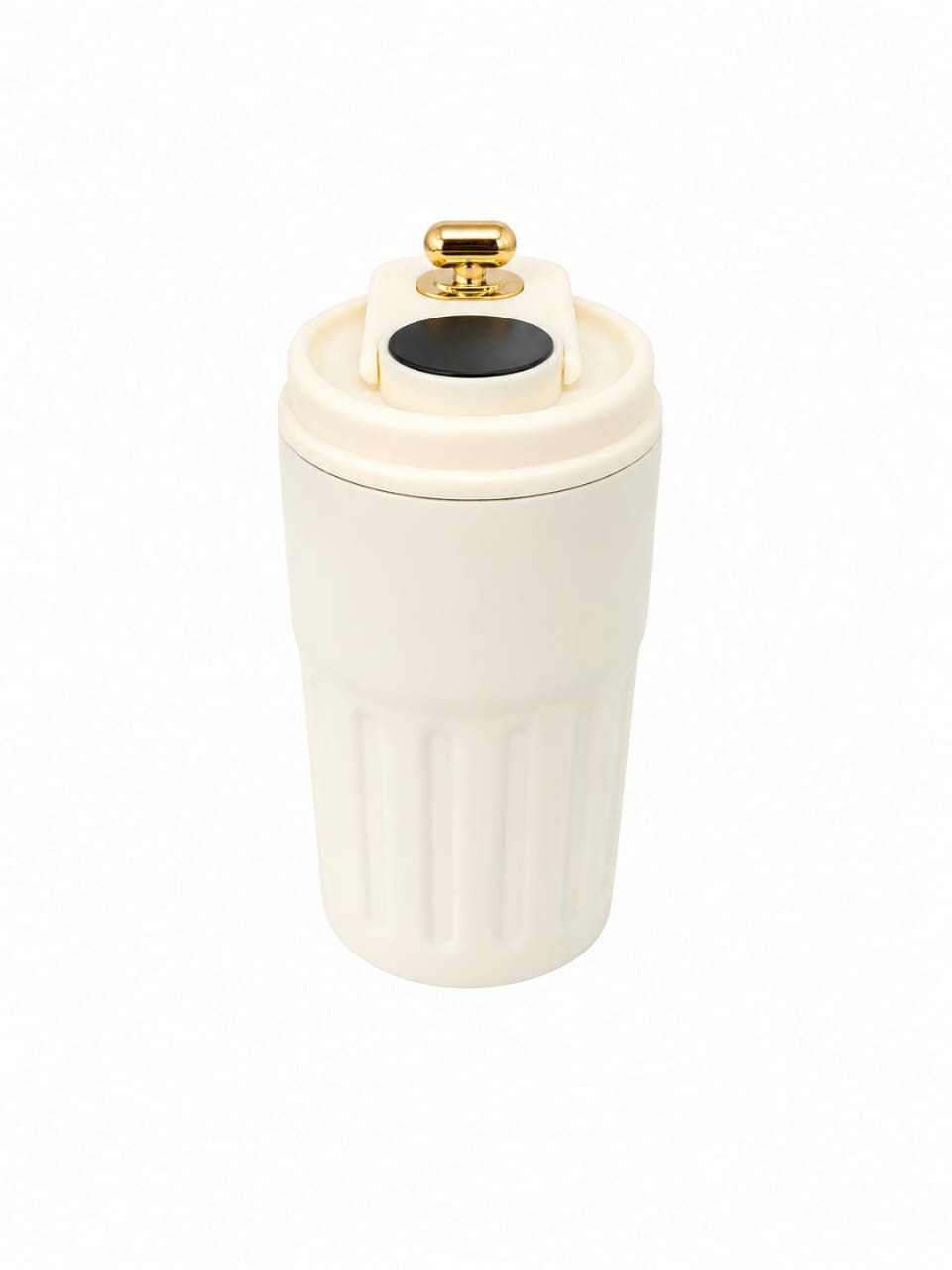 Beige Beige Gold Cap Thermal Tumbler – 450ml
