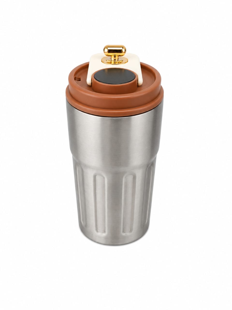 Stainless Gold Cap Thermal Tumbler – 450ml