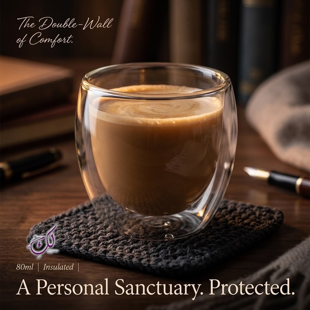 Premium Double Wall Glass Set (80ml) - Set of 6