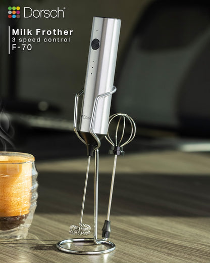 Dorsch Milk Frother Silver F-70