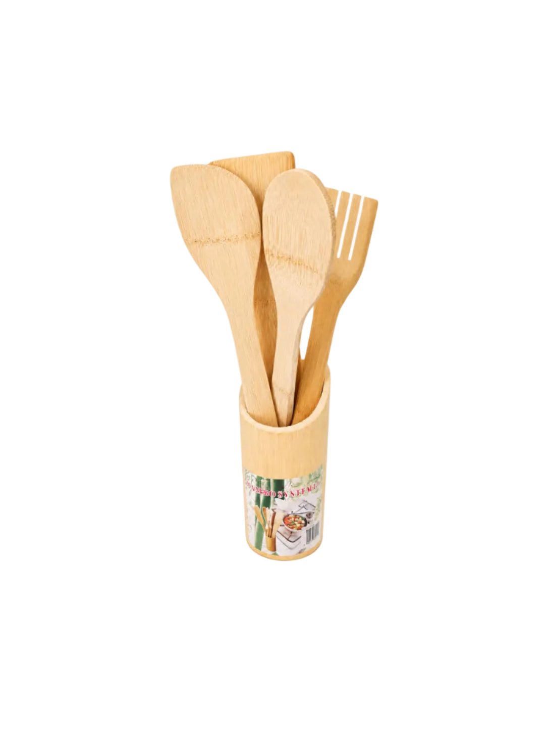 5-Piece Wooden Kitchen Utensils Set
