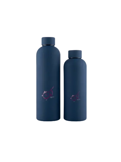 DARK NAVY STAINLESS STEEL FLASK SET – 750ML & 500ML