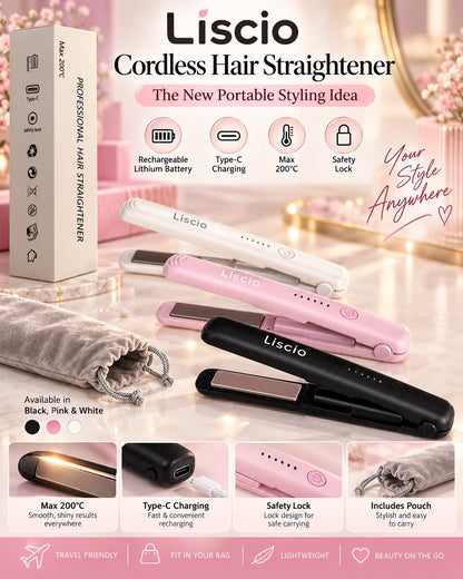 LISCIO CORDLESS HAIR STRAIGHTENER