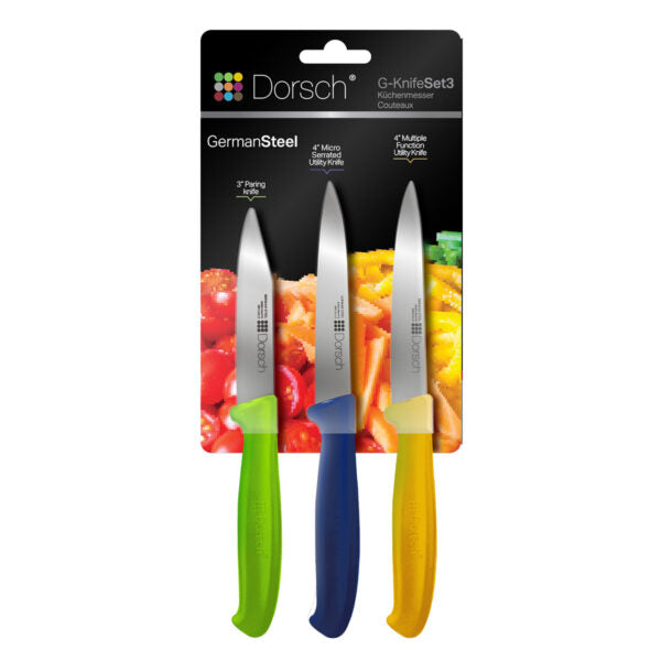 Colorful Sharp Knife Set – 3 Pieces