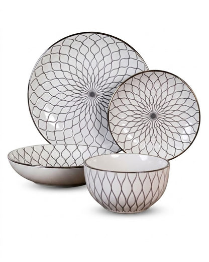 Dorsch Blanc Dinner Set – 24 Pieces (Stoneware)