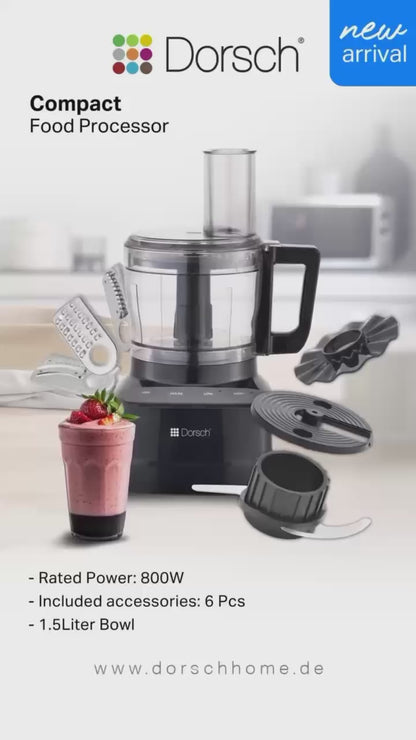 DORSCH COMPACT FOOD PROCESSOR 1.5L - 800W