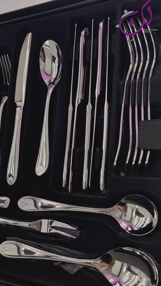 طقم أدوات مائدة روز - 72 قطعة